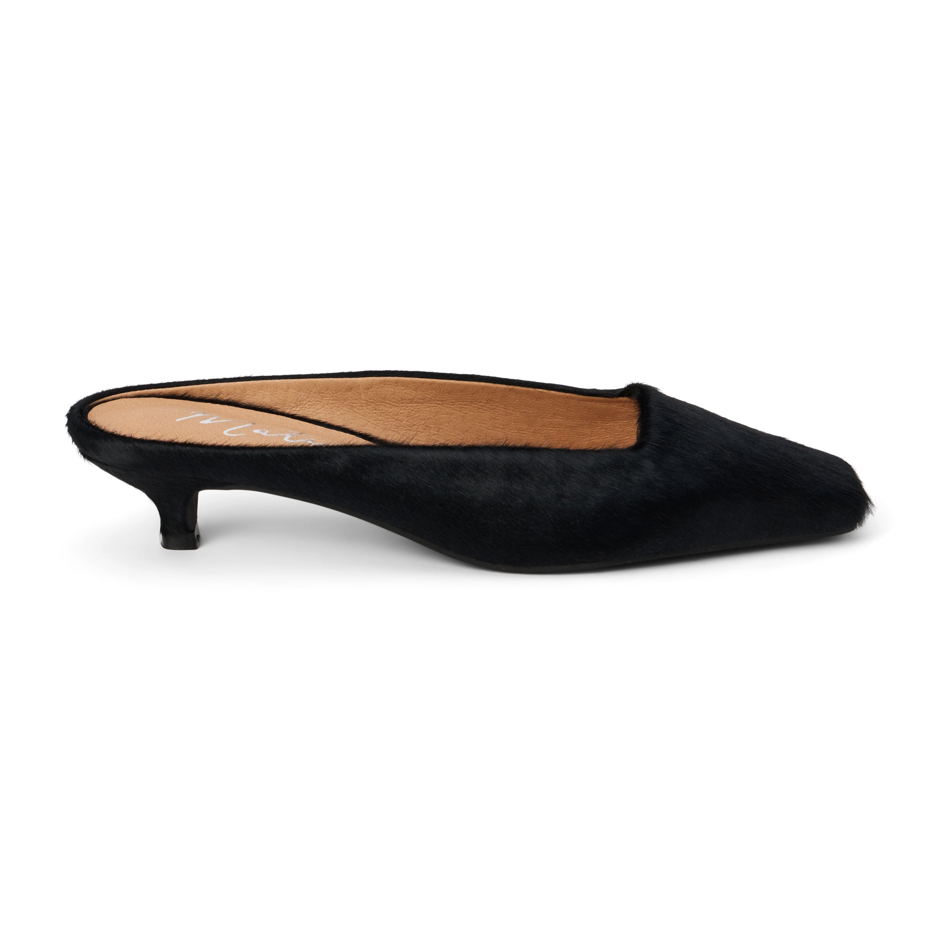 Womens shops black heeled mules