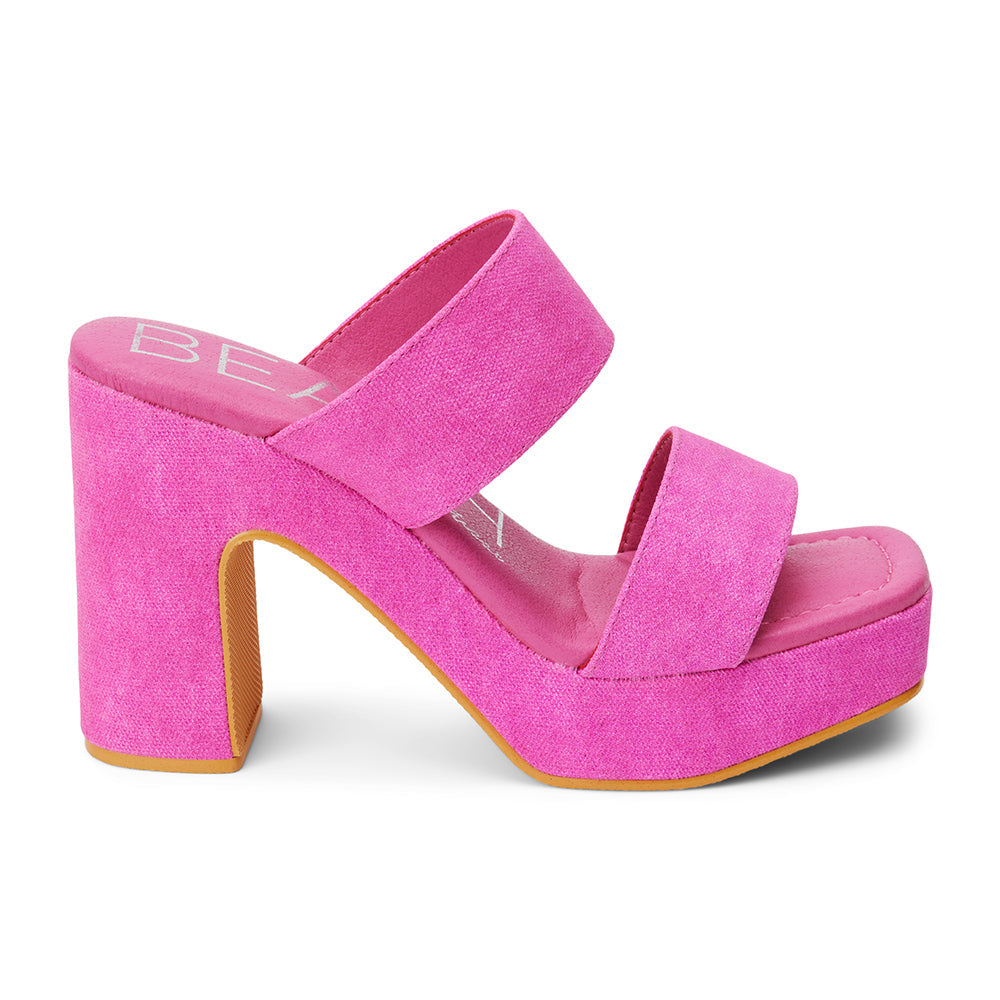 Pink Block-Heel Sandals for Women