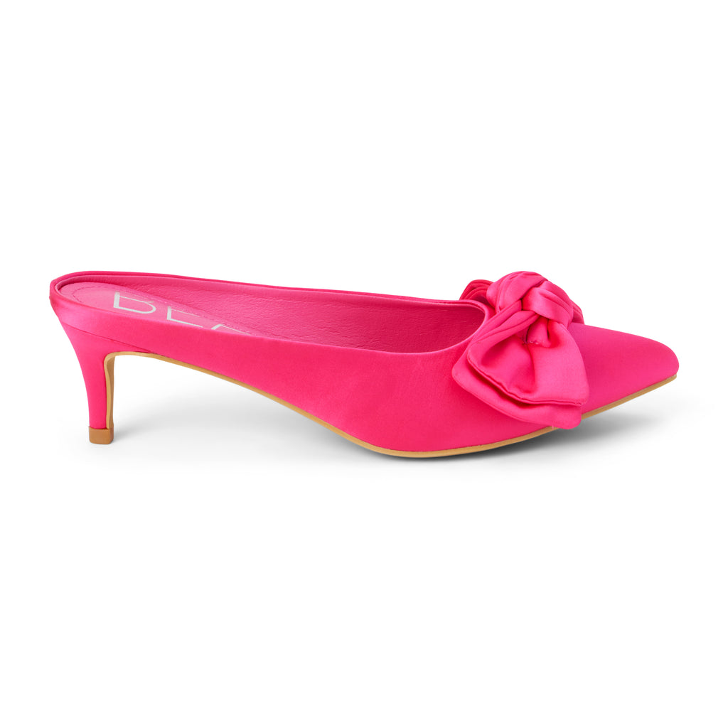 Neon pink low heels best sale