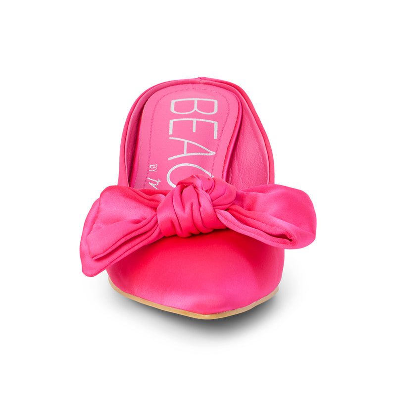 Neon pink mules best sale