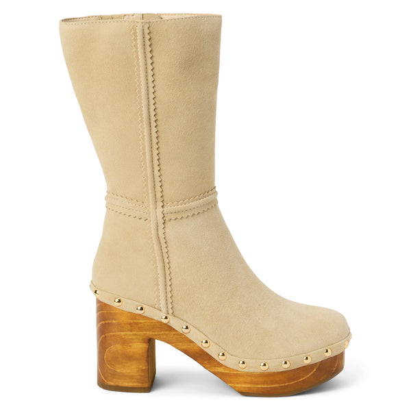 Knee high clog boots best sale