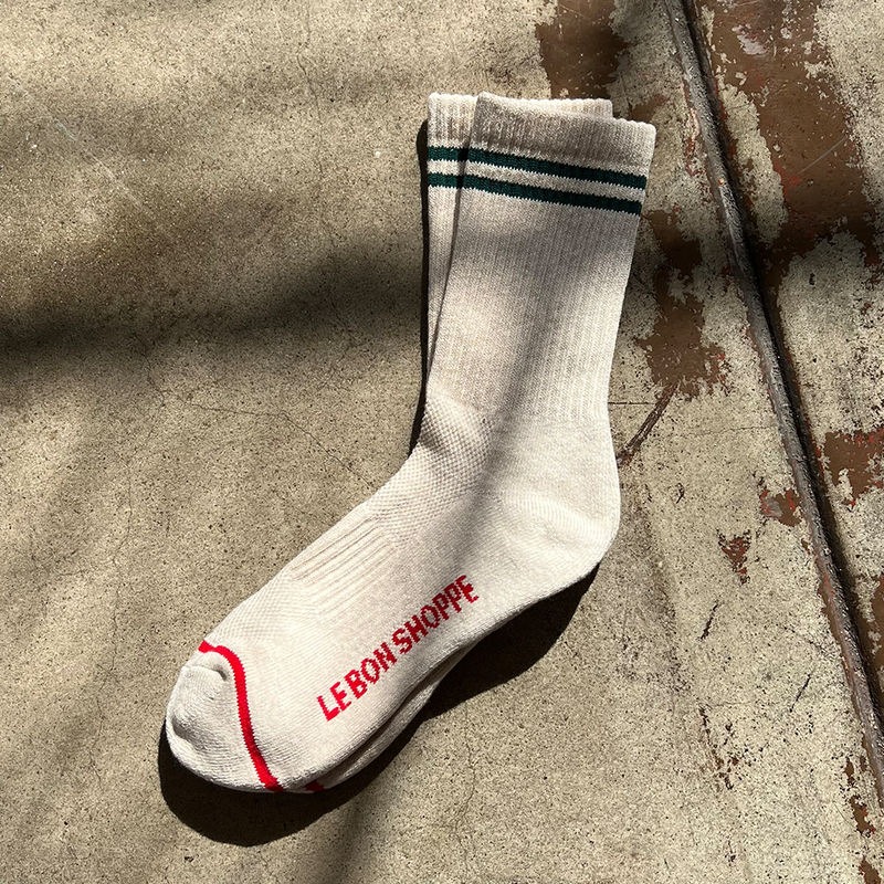 Le Bon Shoppe Oatmeal Boyfriend Socks