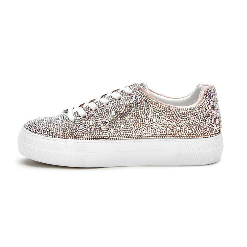 Bedazzle Rhinestone Sneaker in Crystal Clear by Corky's – Jules