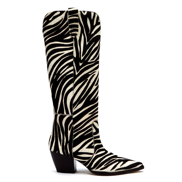 Zebra boots outlet