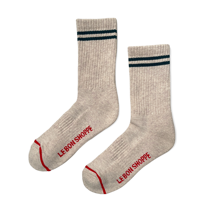 Le Bon Shoppe Oatmeal Boyfriend Socks